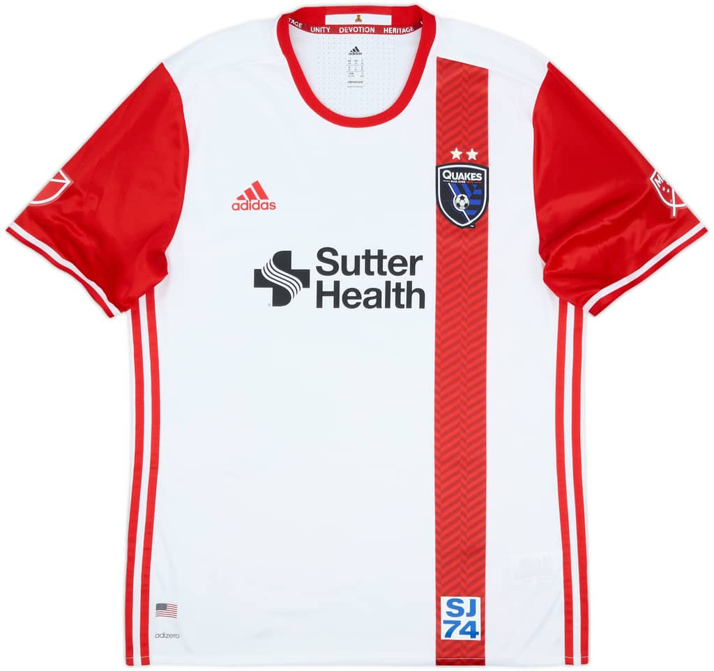 2016-17 San Jose Earthquakes Authentic Away Shirt - 8/10 - (XL)