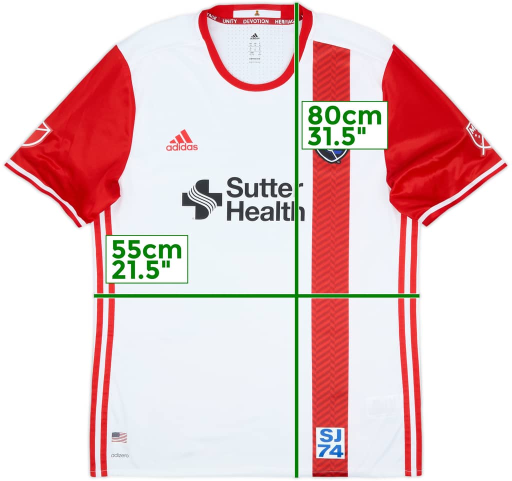 2016-17 San Jose Earthquakes Authentic Away Shirt - 8/10 - (XL)