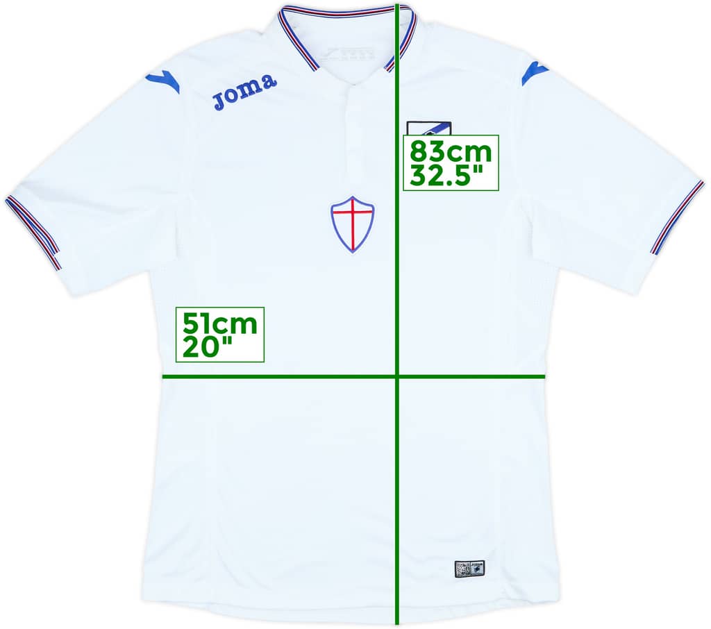 2015-16 Sampdoria Away Shirt - 10/10 - (XXL)