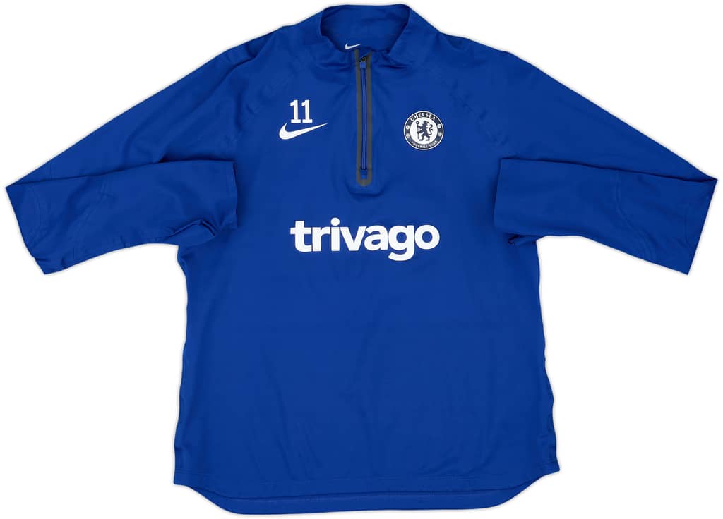 2022-23 Chelsea Player Issue Nike 1/4 Zip Drill Top #11 - 7/10 - (M)