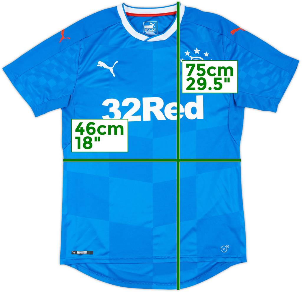 2016-18 Rangers Home Shirt - 9/10 - (M)