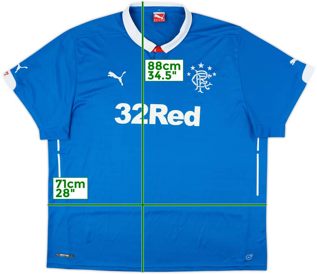 2014-15 Rangers Home Shirt - 6/10 - (4XL)