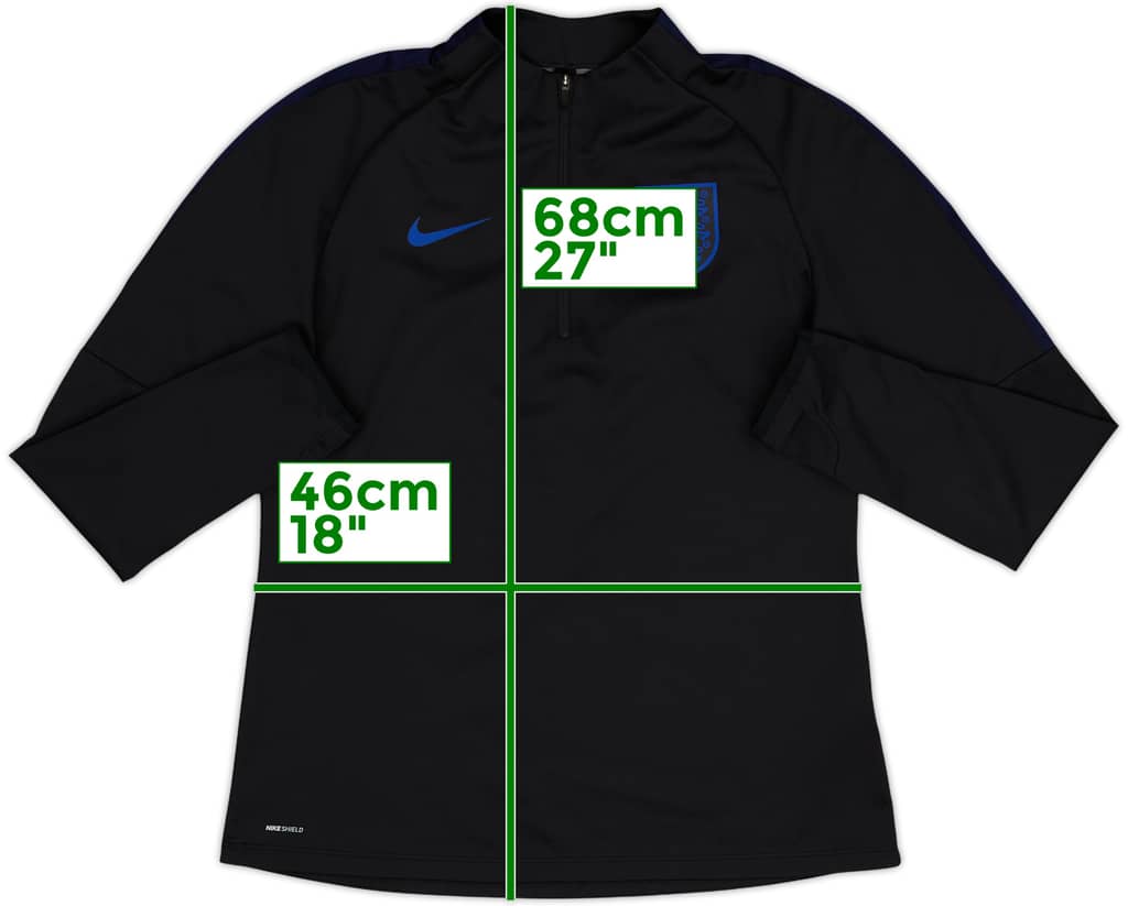 2018-19 England Nike 1/4 Zip Drill Top - 8/10 - (S)