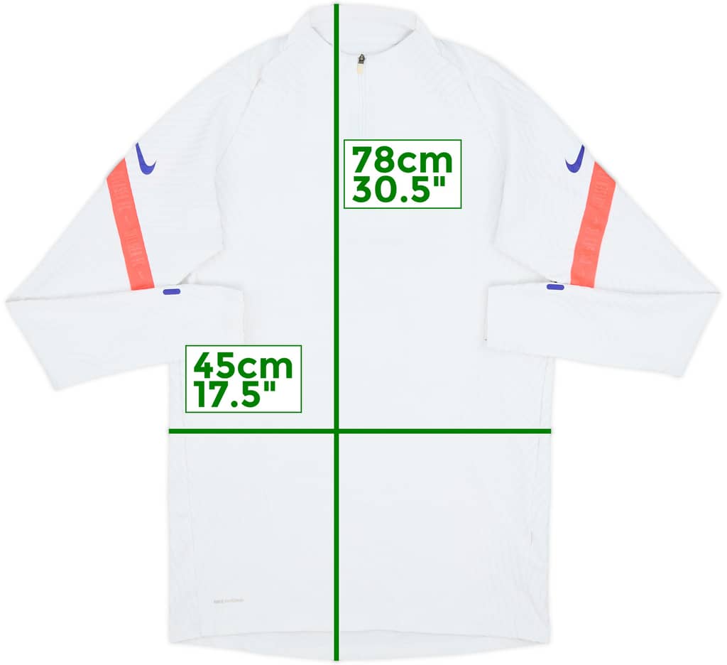 2020-21 Chelsea Nike Vaporknit 1/4 Zip Drill Top - 7/10 - (M)