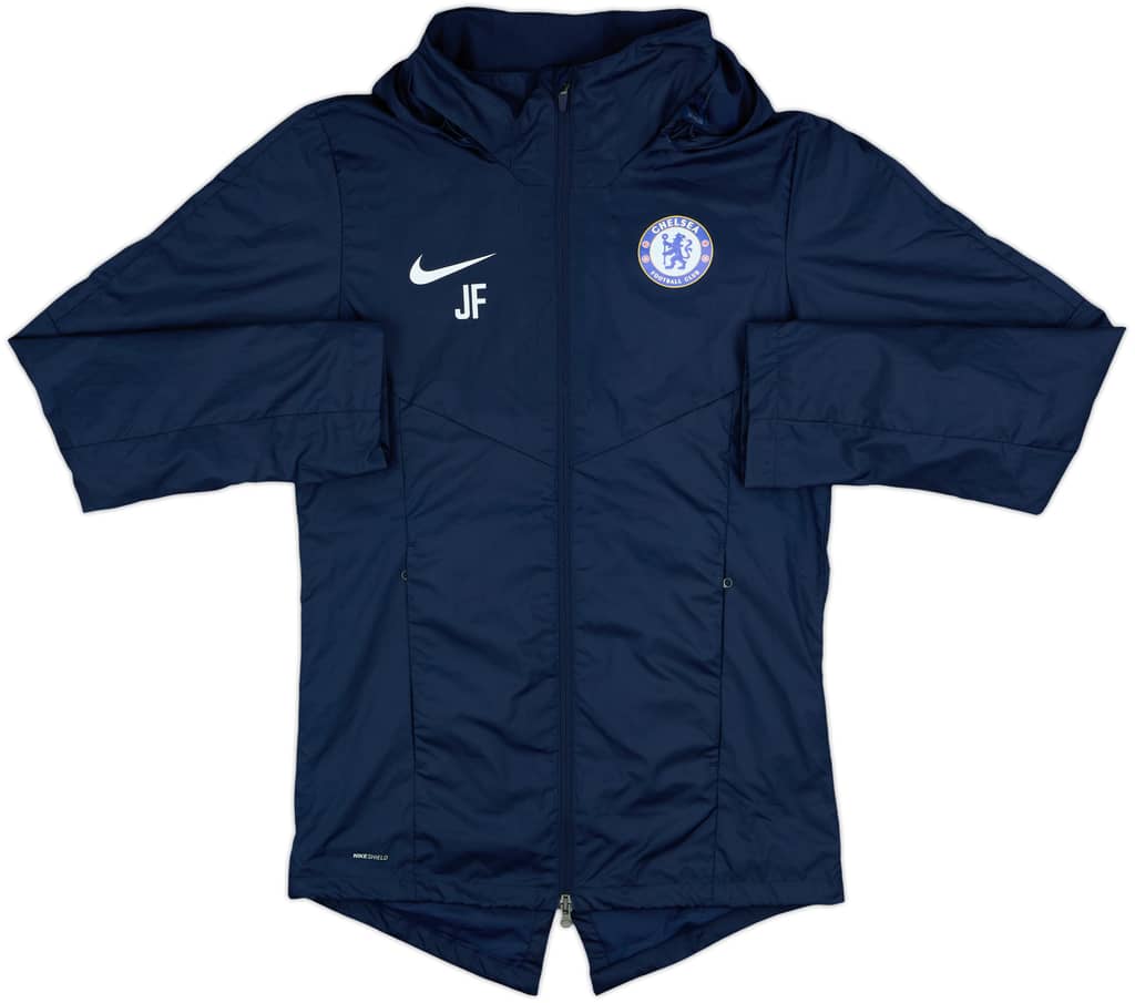 2018-19 Chelsea Staff Issue Nike Hooded Rain Jacket JF - 10/10 - (S)