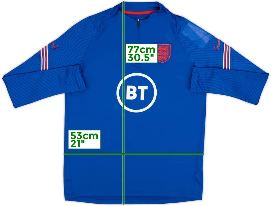 2020-21 England Nike 1/4 Zip Training Top - 8/10 - (L)