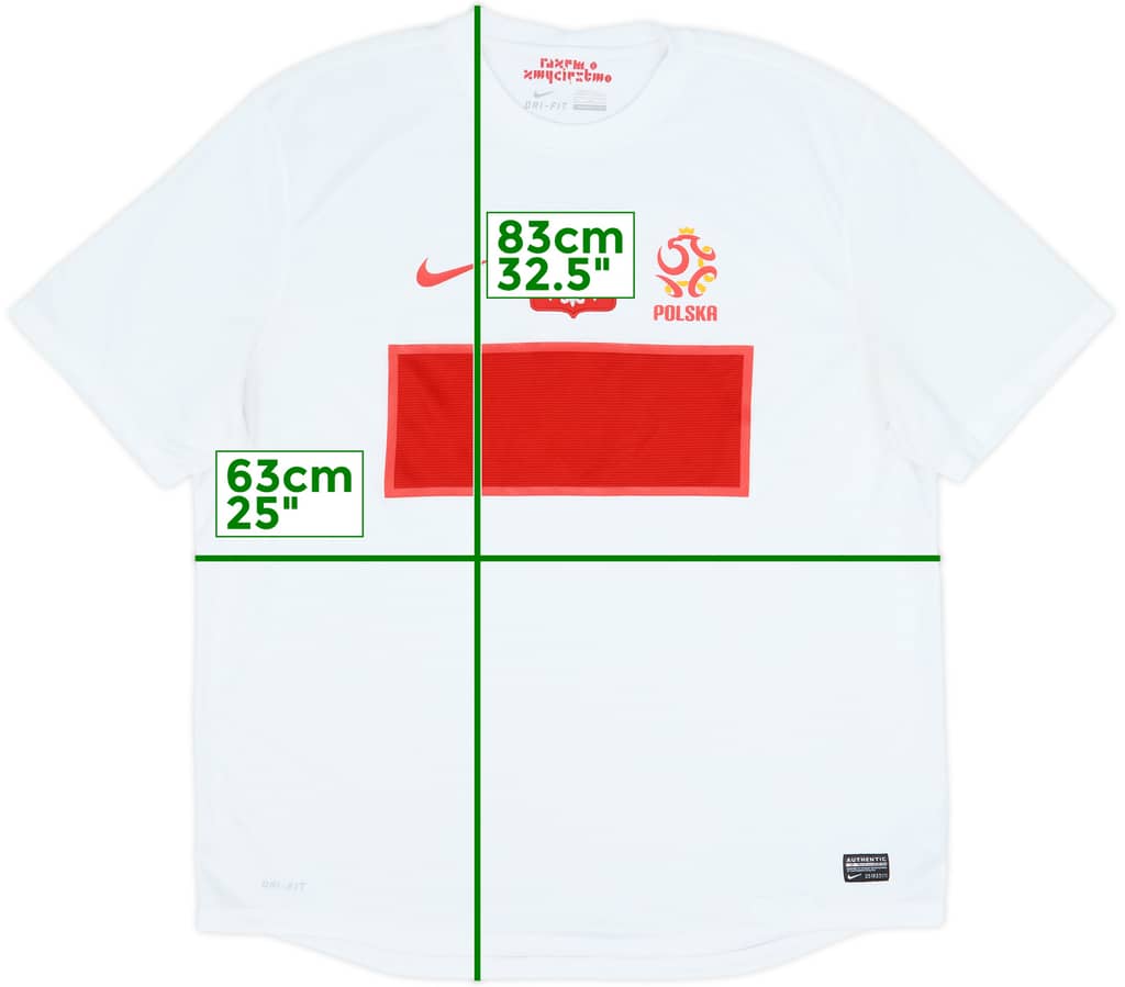 2012-13 Poland Home Shirt - 8/10 - (XXL)