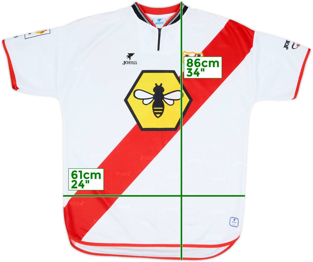 2000-01 Rayo Vallecano Home Shirt - 9/10 - (XXL)