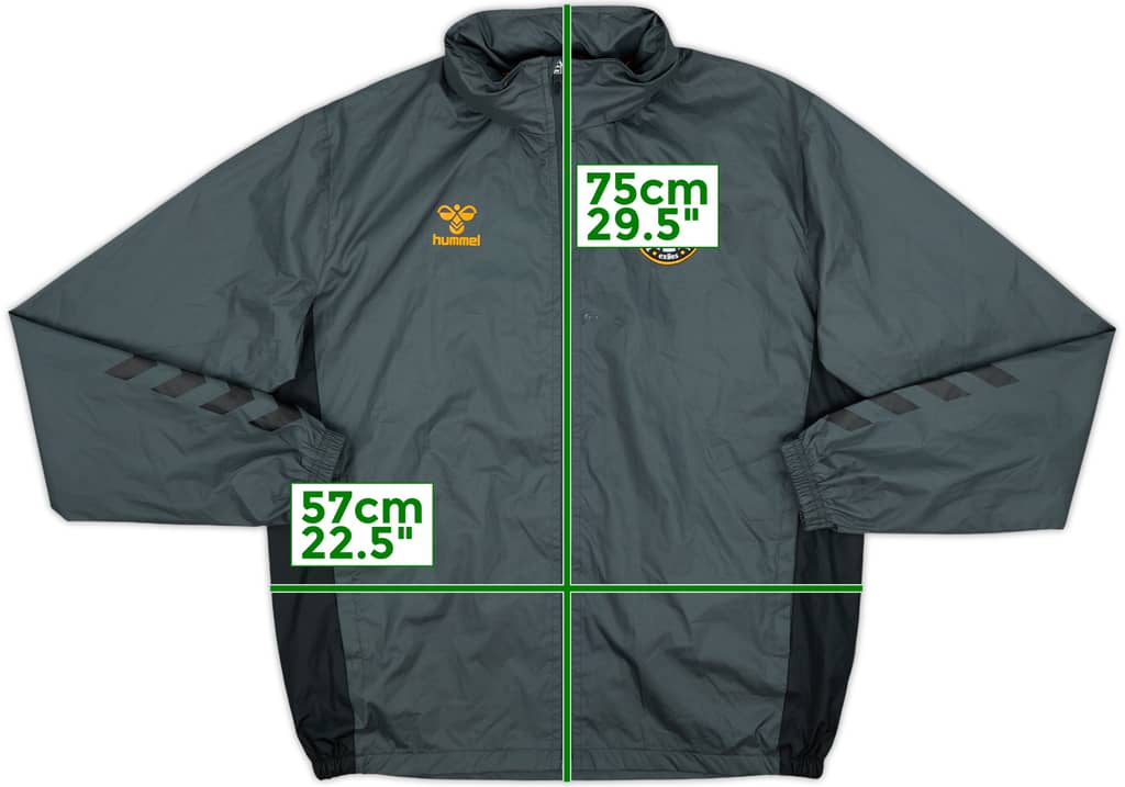 2020-21 Newport County Hummel Hooded Rain Jacket - 6/10 - (L)