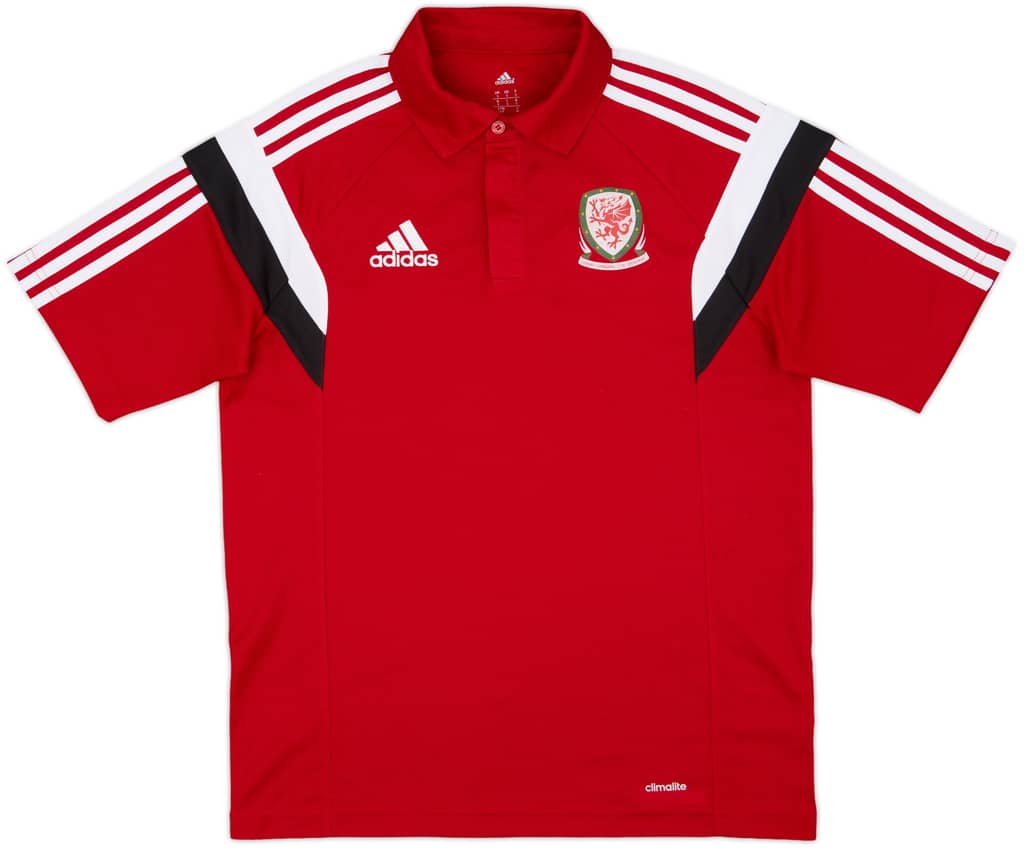 2015-16 Wales adidas Polo Shirt - 6/10 - (S)