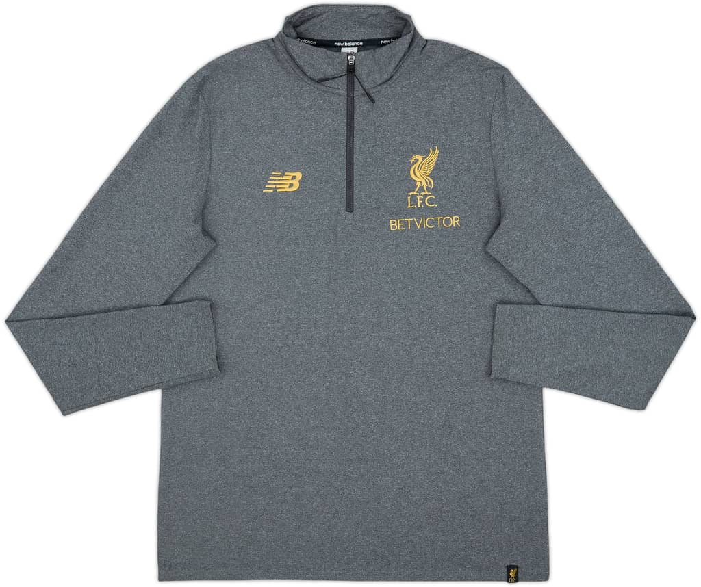 2017-18 Liverpool New Balance 1/4 Zip Drill Top - 7/10 - (XL)