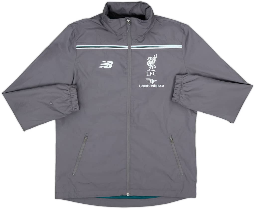 2015-16 Liverpool New Balance Hooded Rain Jacket - 7/10 - (M)