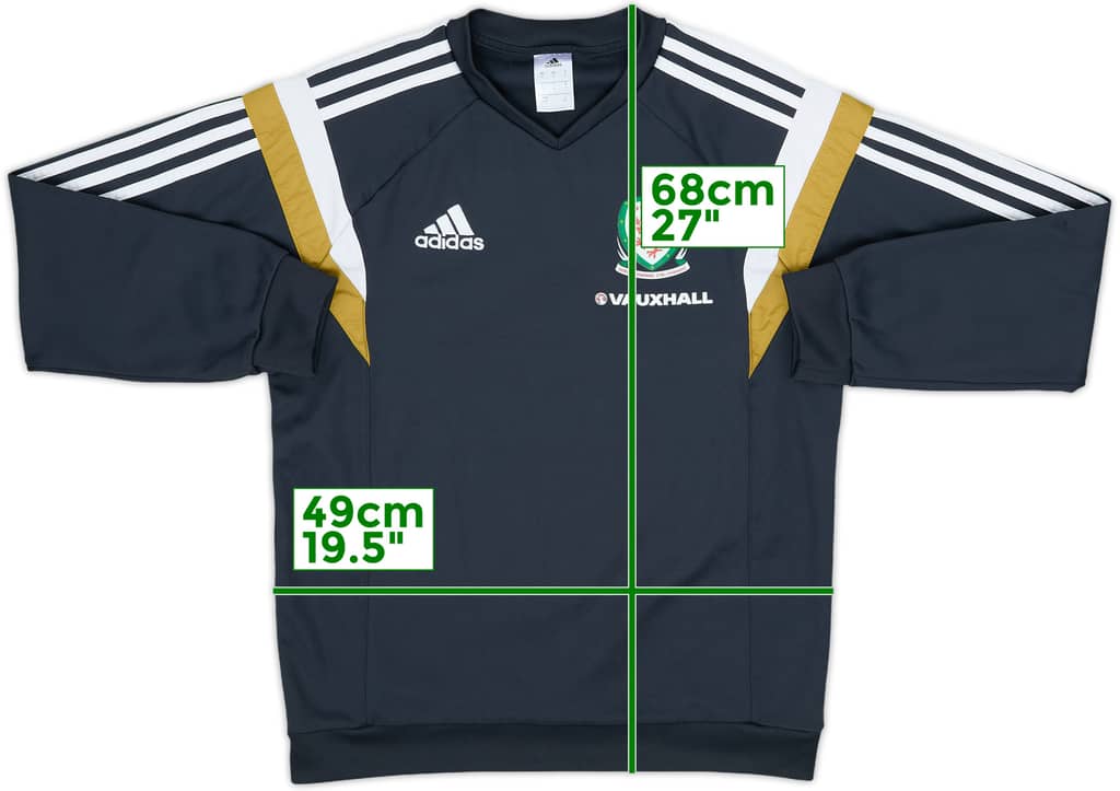 2014-15 Wales adidas Sweat Top - 8/10 - (S)