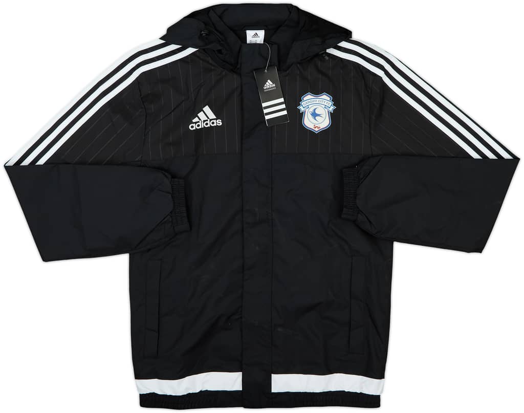 2016-17 Cardiff City adidas Rain Jacket (XS)