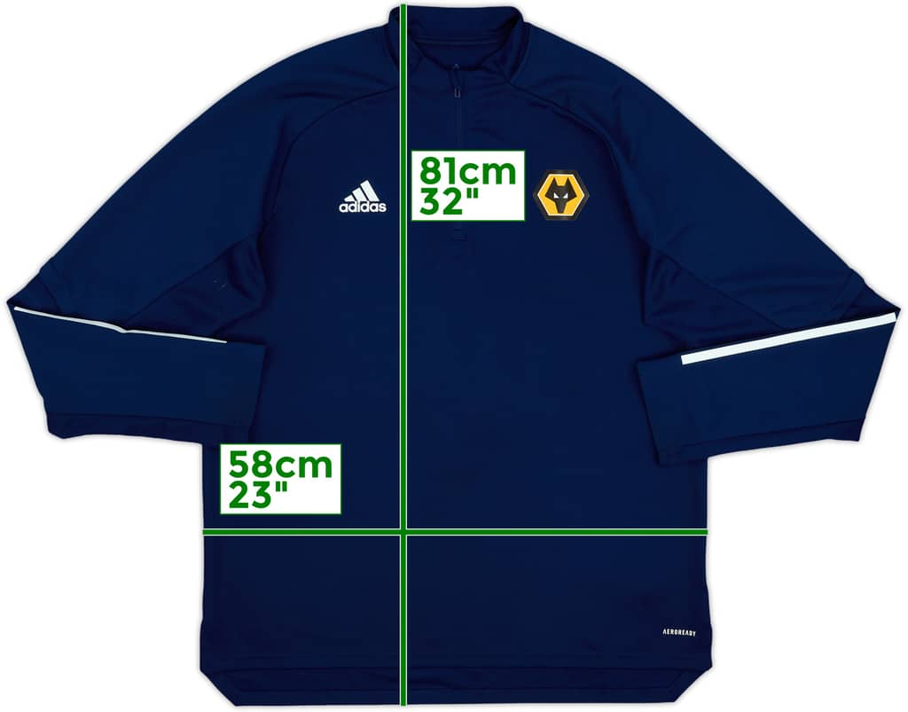 2019-20 Wolves Player Issue adidas 1/4 Zip Drill Top - 7/10 - (XL)