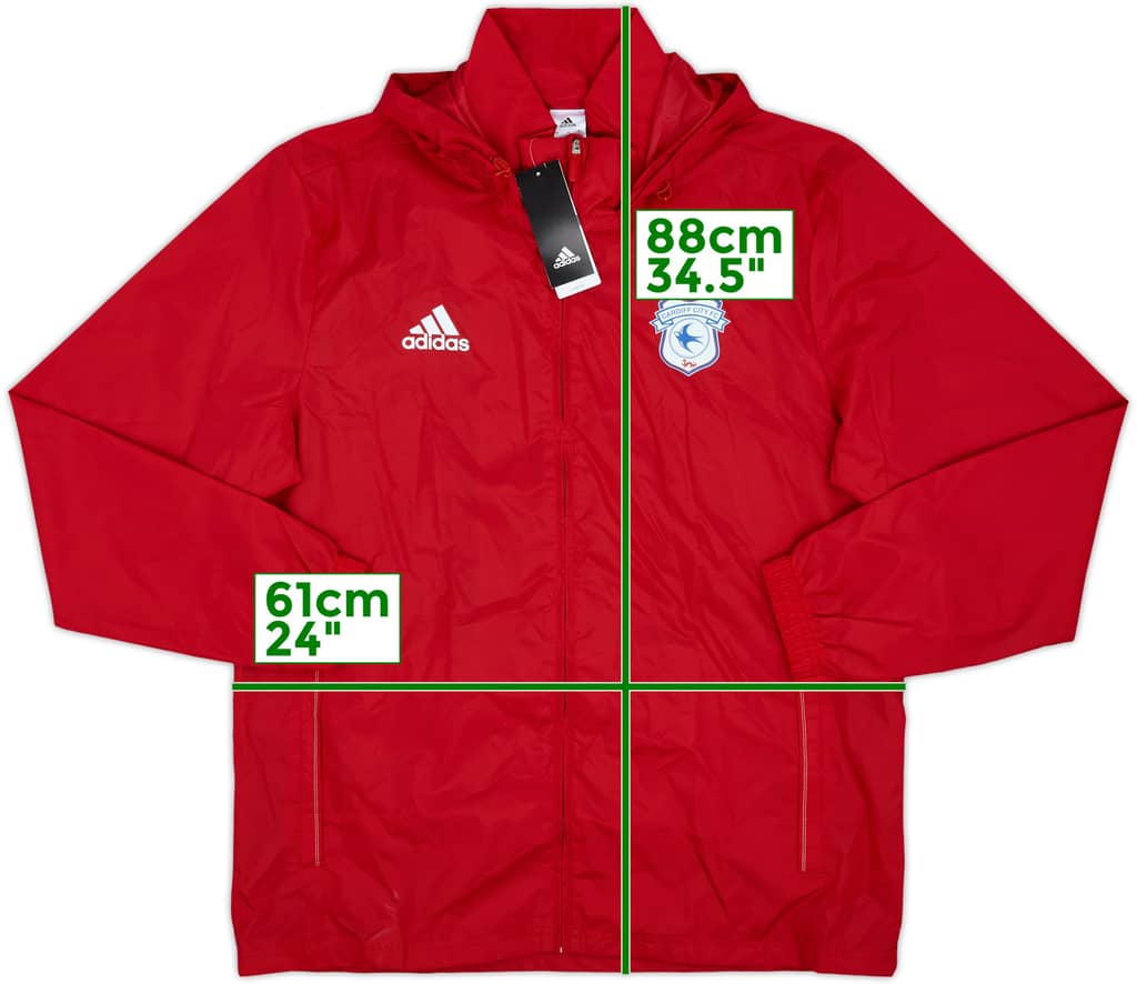 2017-18 Cardiff City adidas Chaqueta impermeable (L)