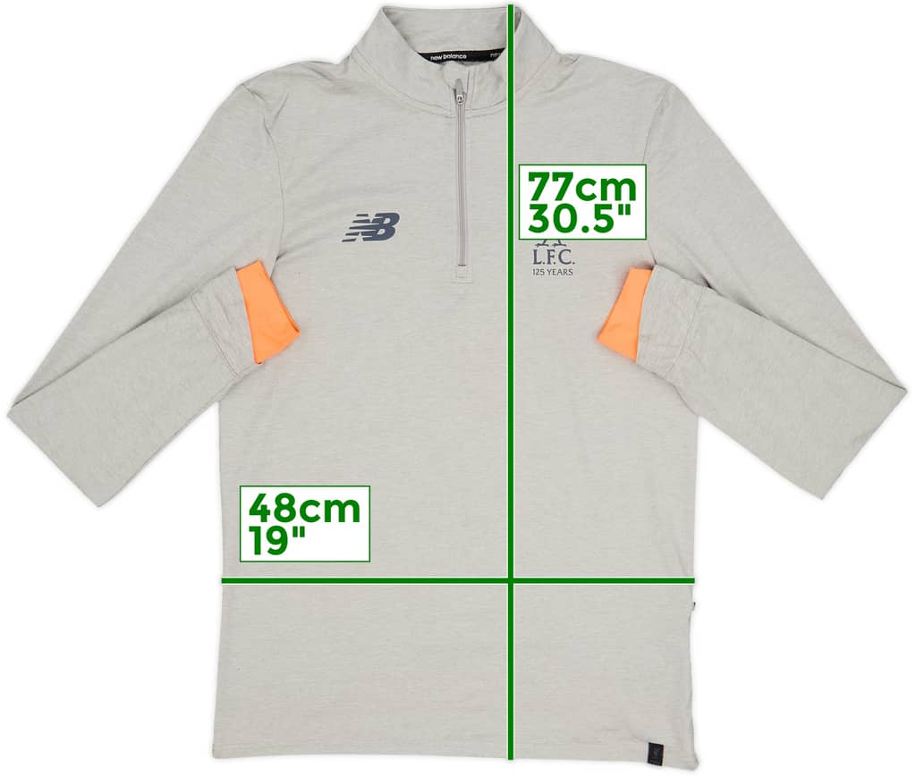 2017-18 Liverpool New Balance 1/4 Zip Drill Top - 8/10 - (M)