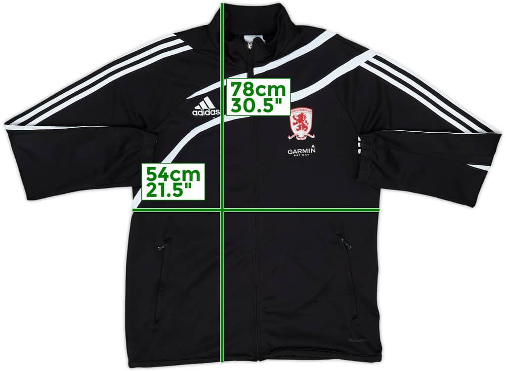 2008-09 Middlesbrough adidas Track Jacket - 9/10 - (M)