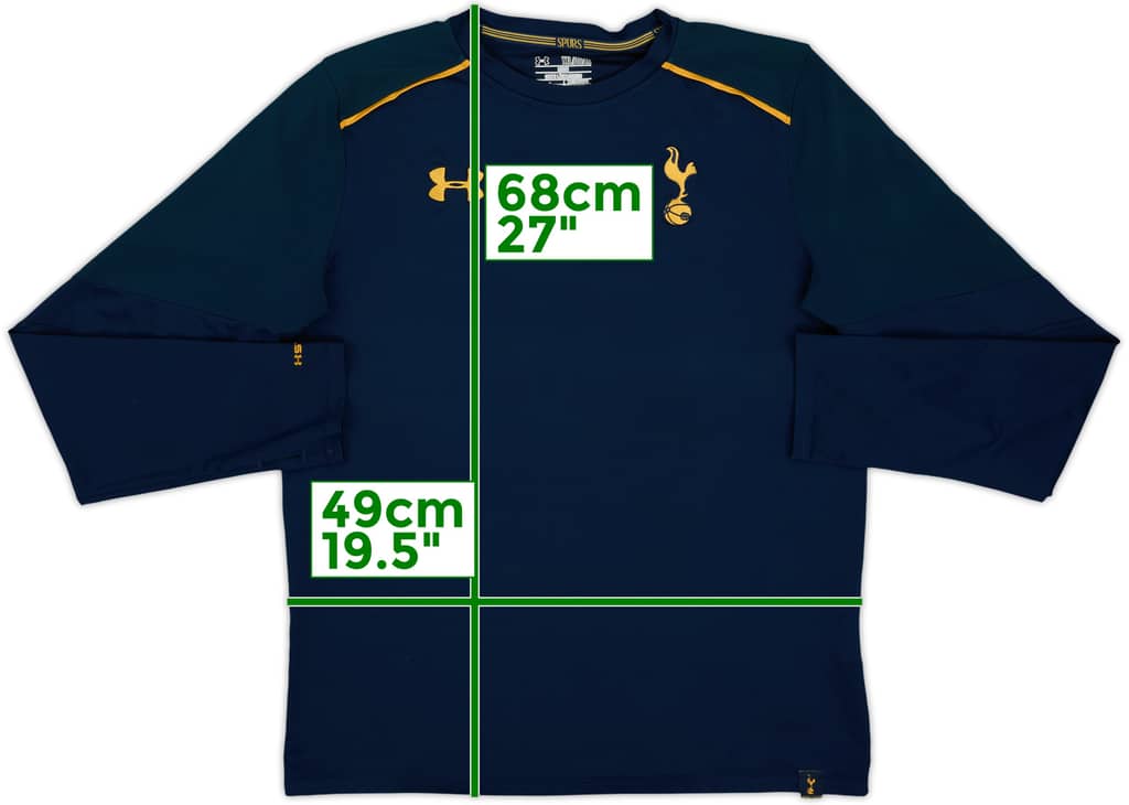 2016-17 Tottenham Hotspur Under Armour Sweat Top - 8/10 - (XL.Boys)