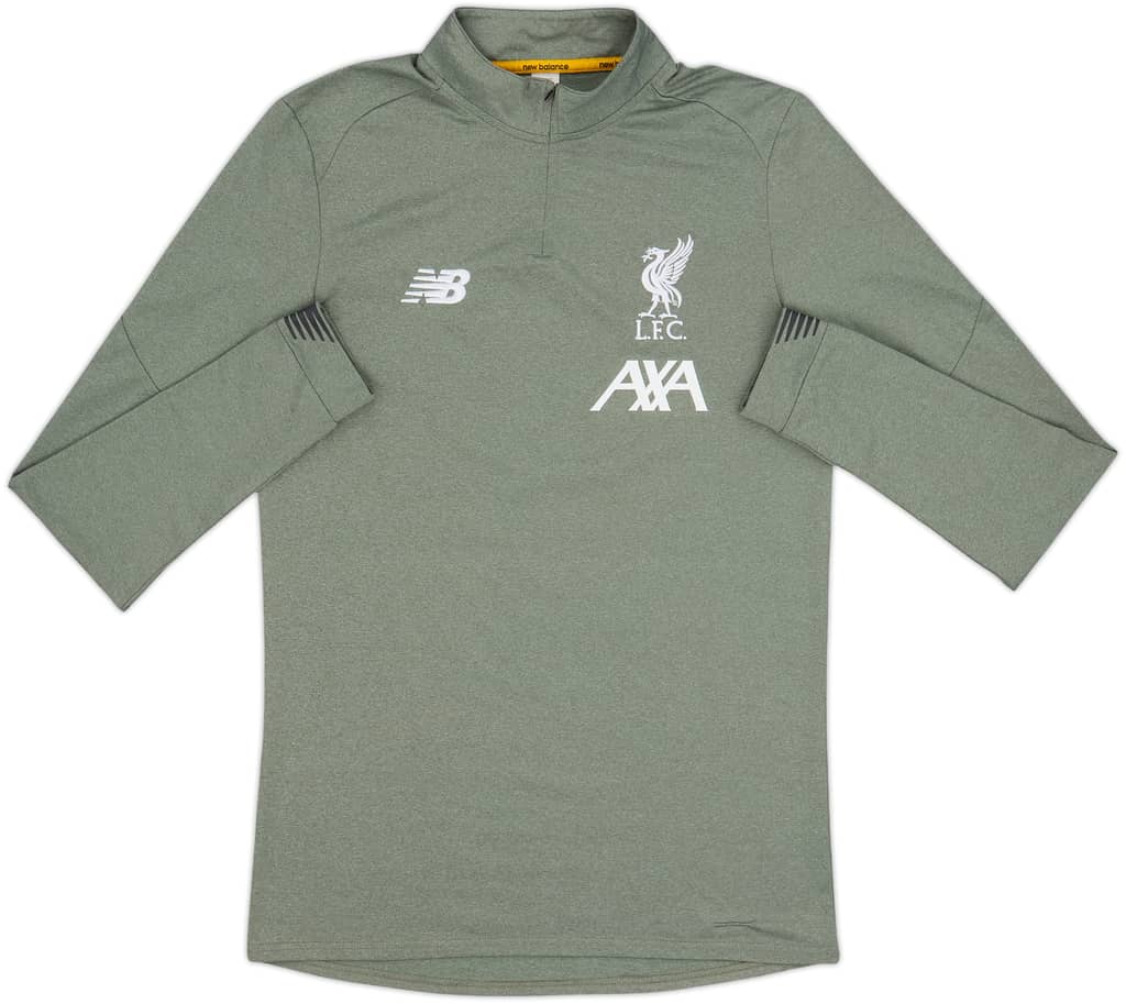 2018-19 Liverpool New Balance 1/4 Zip Drill Top - 8/10 - (S)