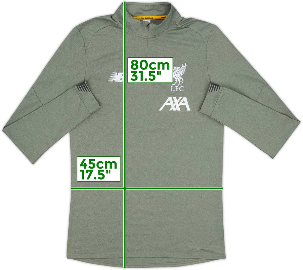 2018-19 Liverpool New Balance 1/4 Zip Drill Top - 8/10 - (S)