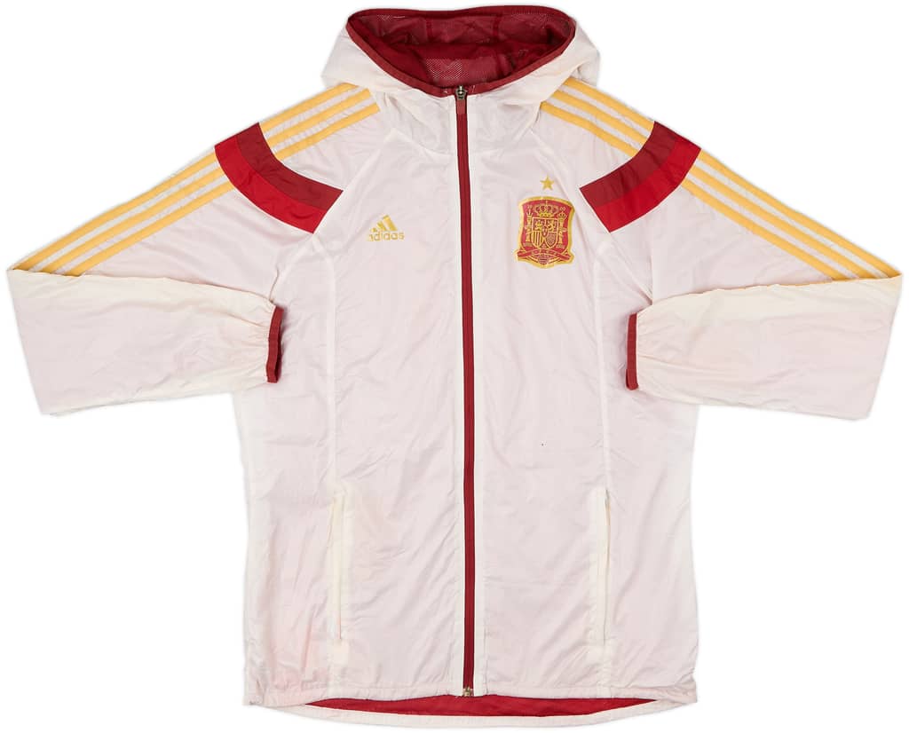 2014-15 Spain adidas Hooded Track Jacket - 5/10 - (XL)