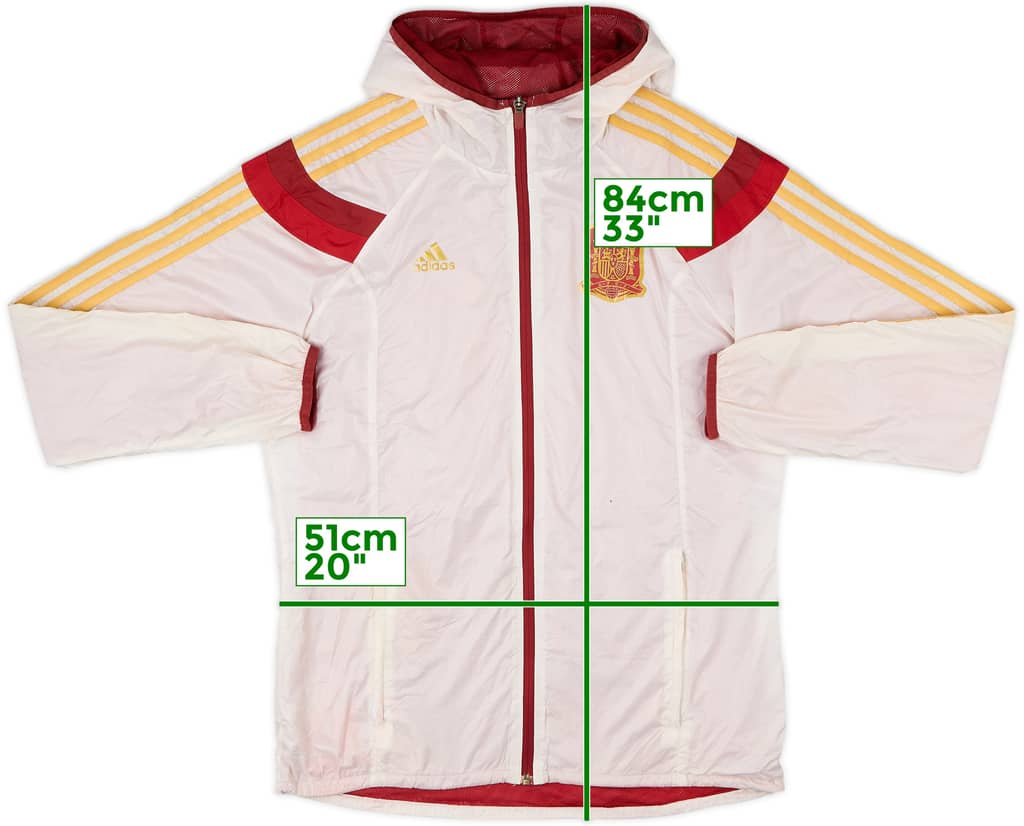 2014-15 Spain adidas Hooded Track Jacket - 5/10 - (XL)