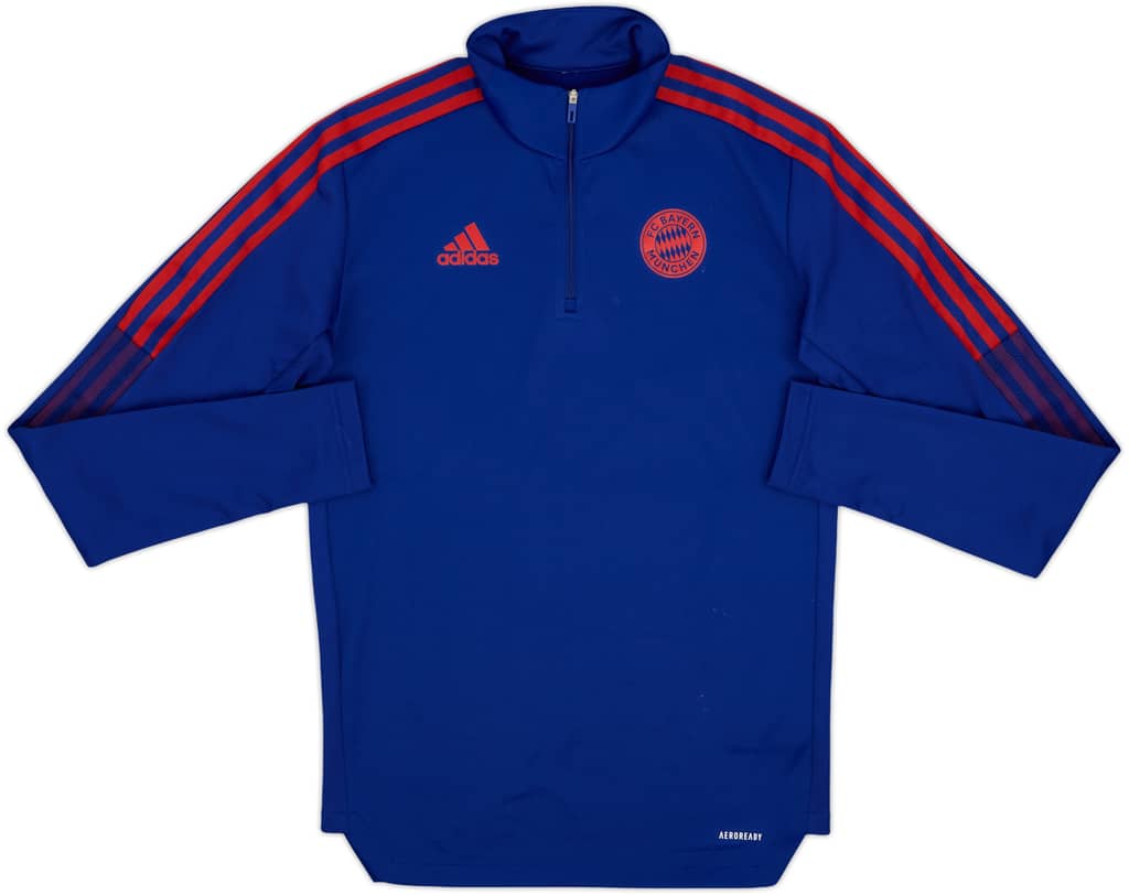 2021-22 Bayern Munich adidas 1/4 Zip Drill Top - 7/10 - (S)