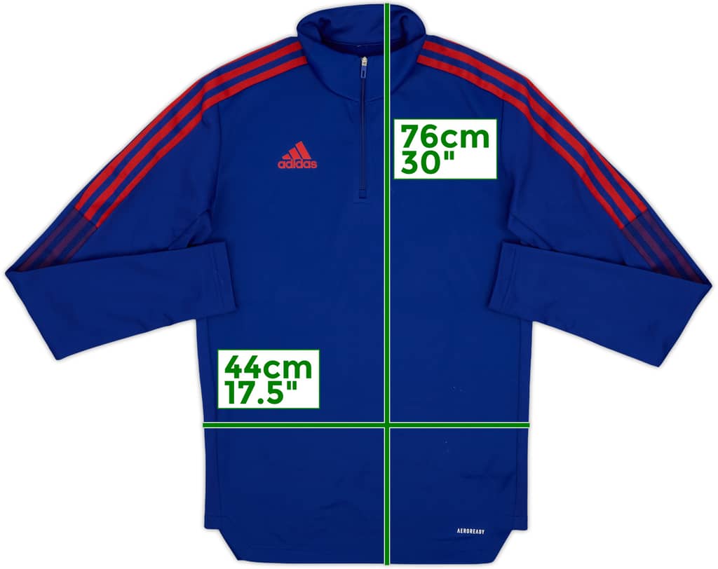 2021-22 Bayern Munich adidas 1/4 Zip Drill Top - 7/10 - (S)