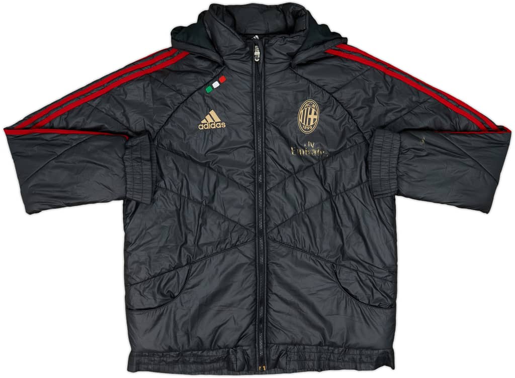 2011-12 AC Milan adidas Hooded Bench Coat - 5/10 - (L)