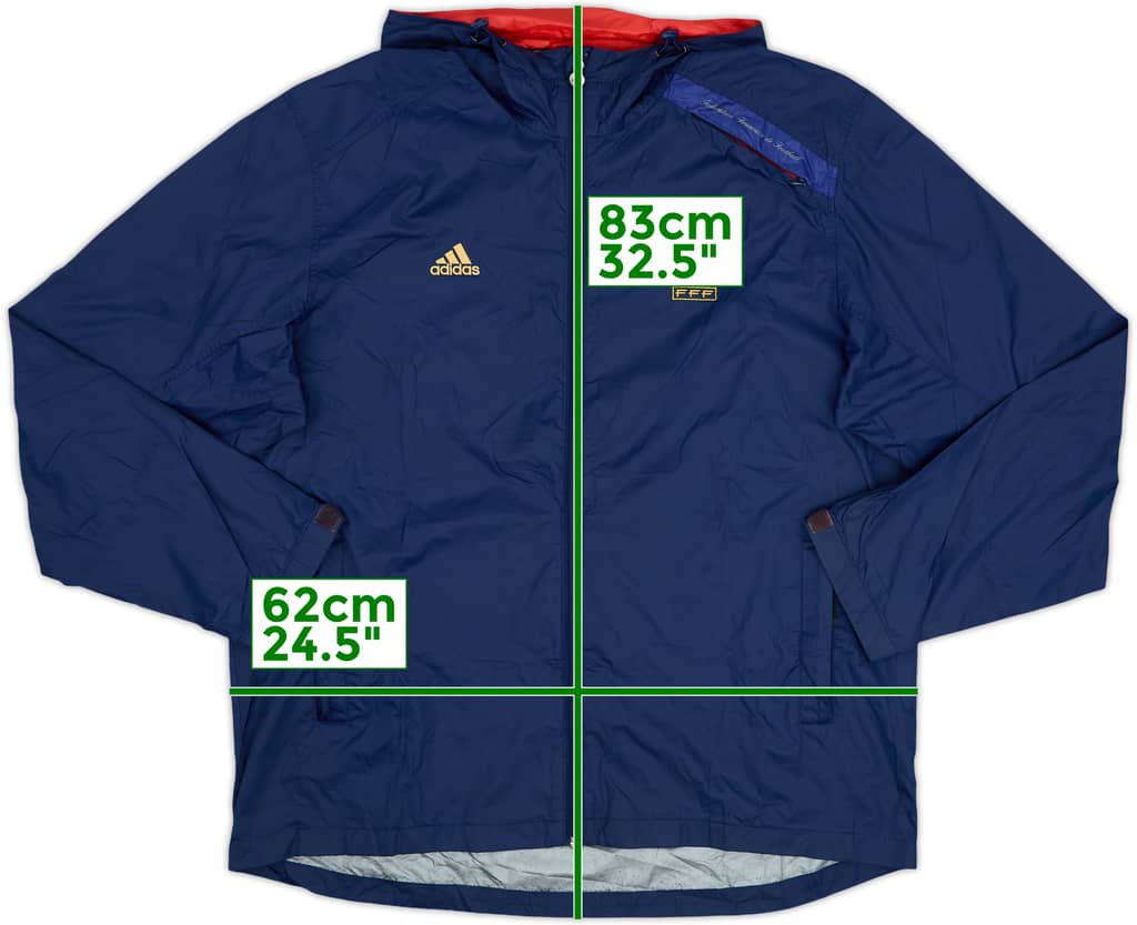 2010-11 France adidas Hooded Rain Jacket - 6/10 - (XXL)
