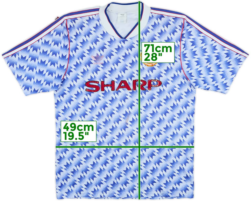 1990-92 Manchester United Away Shirt - 5/10 - (M)