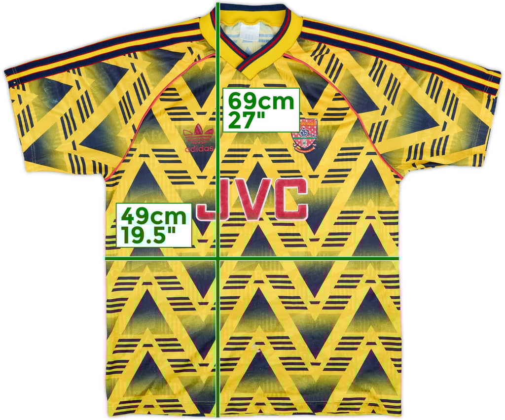 1991-93 Arsenal Away Shirt - 5/10 - (M)