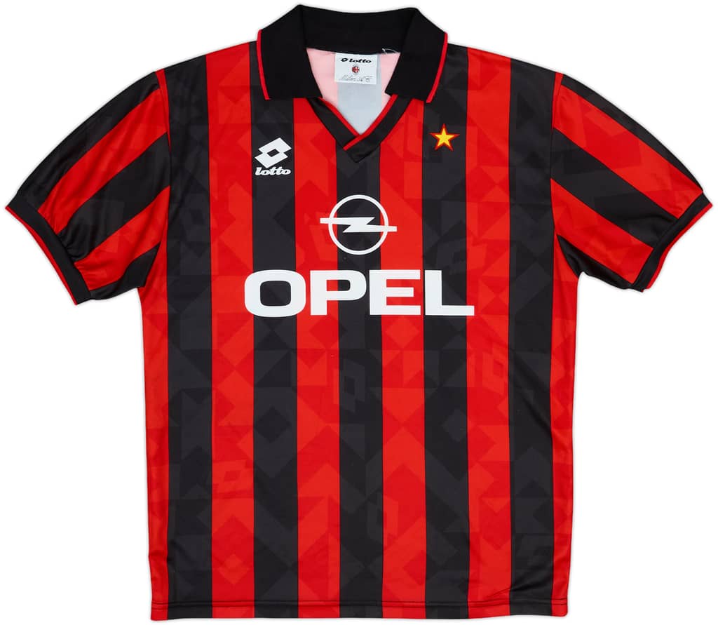 1994-95 AC Milan Home Shirt - 8/10 - (M)