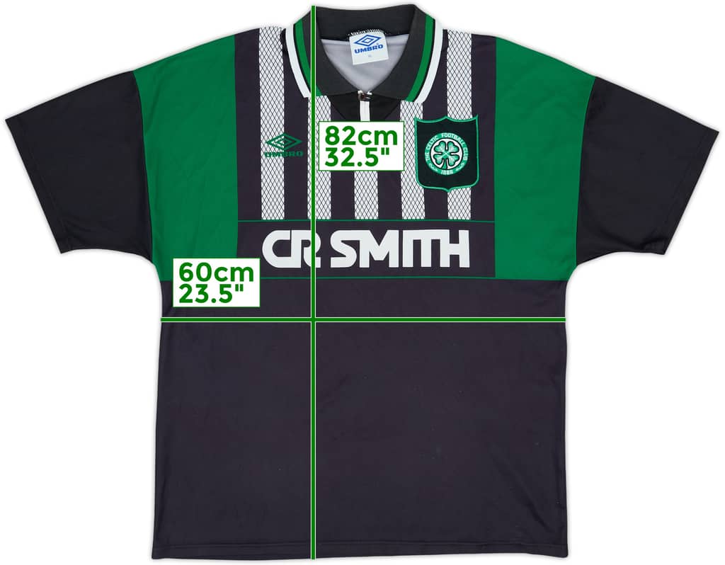 1994-96 Celtic Away Shirt - 8/10 - (XL)