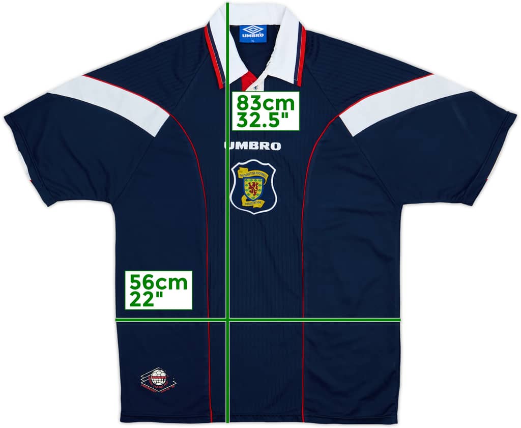1996-98 Scotland Home Shirt - 8/10 - (XL)