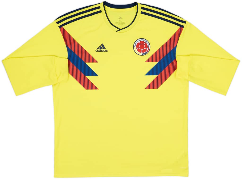 2018-19 Colombia Home L/S Shirt - 9/10 - (XL)