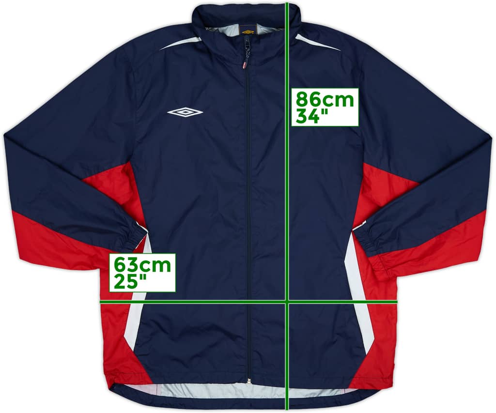 2004-06 England Umbro Hooded Rain Jacket - 10/10 - (XL)