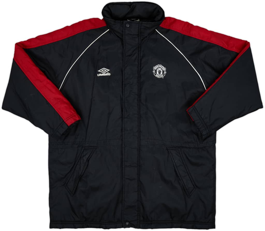 2000-01 Manchester United Umbro Padded Bench Coat - 7/10 - (XL)