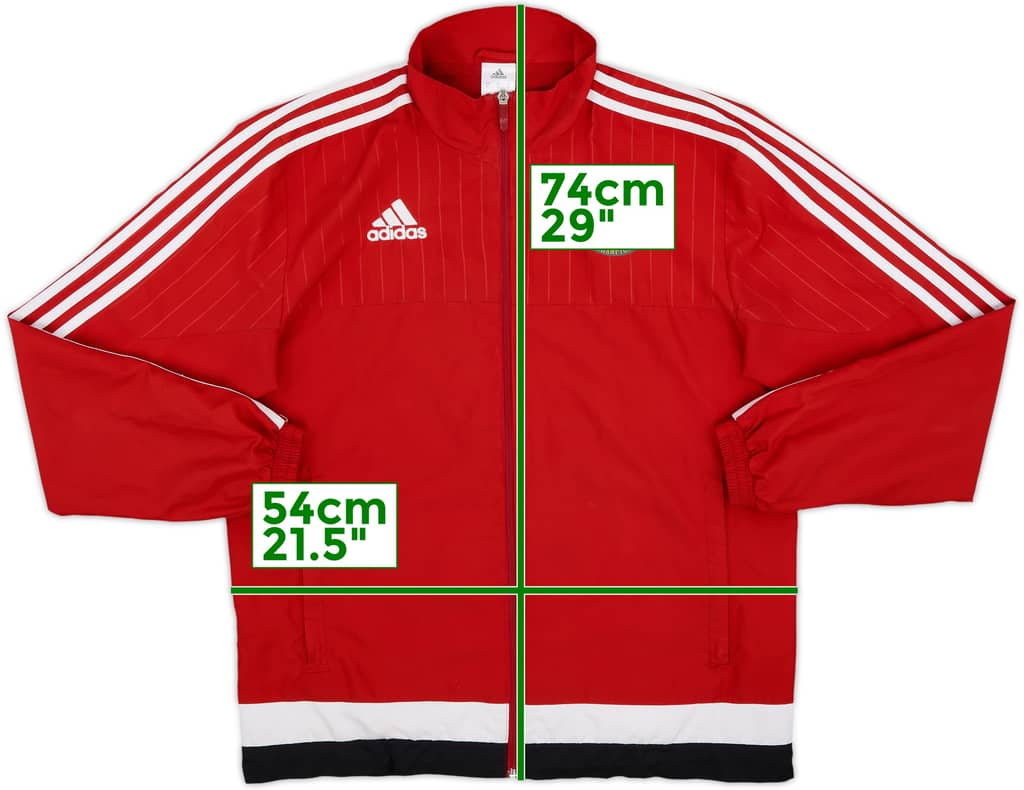 2015-16 Southampton adidas Track Jacket - 8/10 - (M)