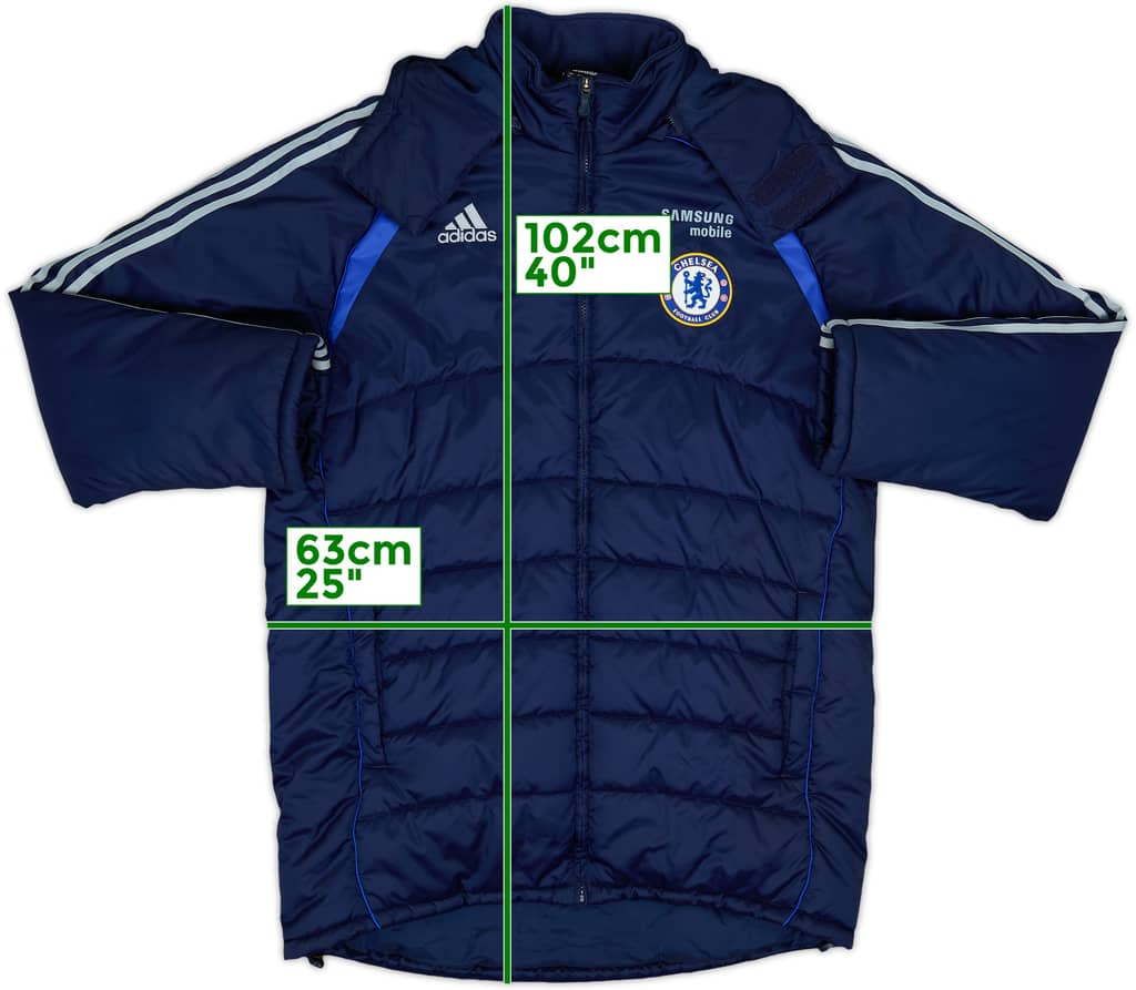 2006-07 Chelsea adidas Padded Bench Coat - 10/10 - (M)