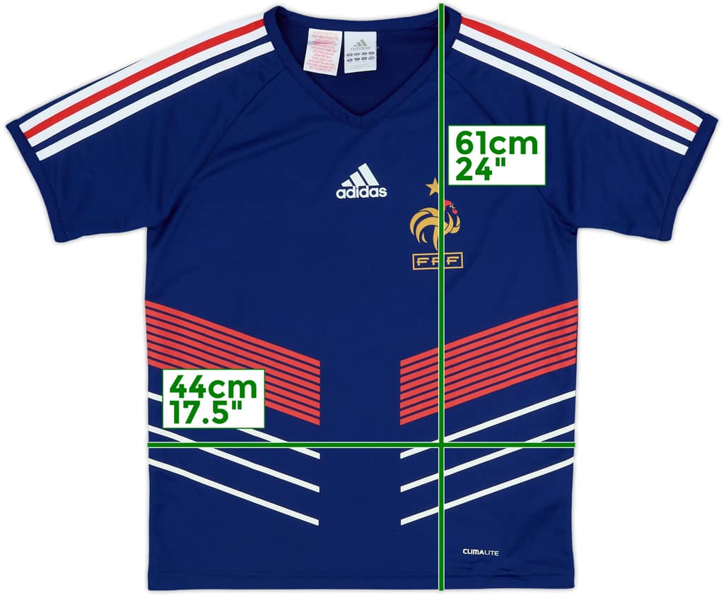 2009-10 Francia Camiseta básica de local - 8/10 - (L.Boys)