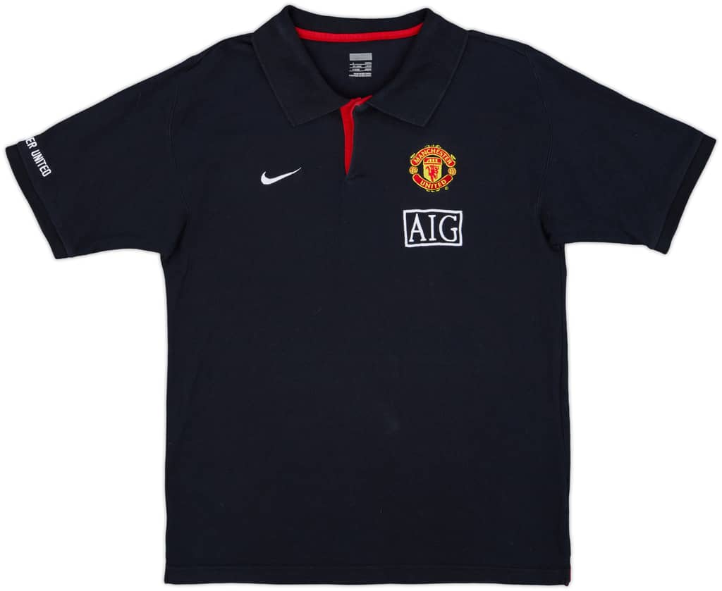 2008-09 Manchester United Nike Polo Shirt - 8/10 - (L)