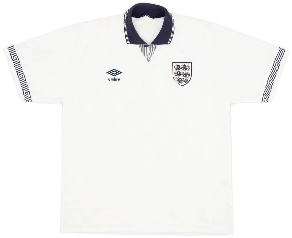 1990-92 England Home Shirt - 9/10 - (L)