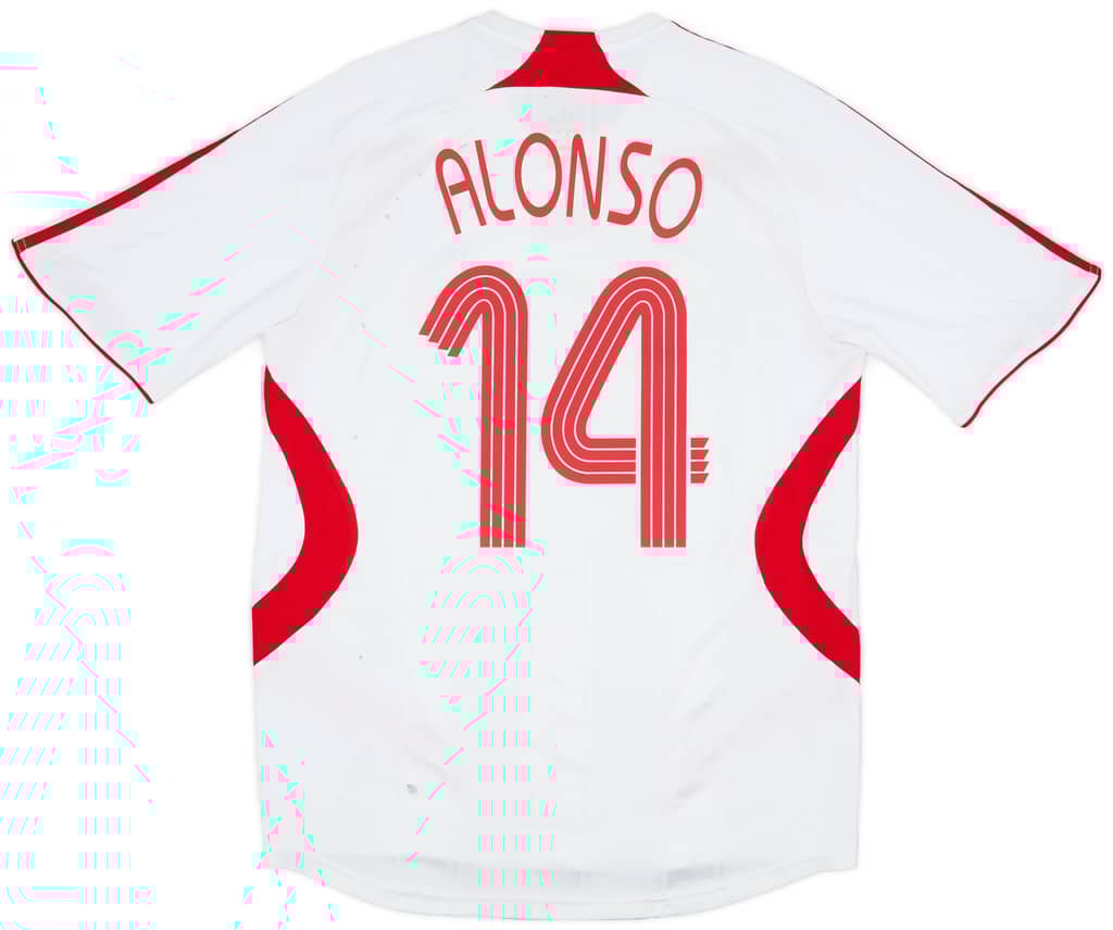 2007-08 Liverpool Away Shirt Alonso #14 - 5/10 - (M)
