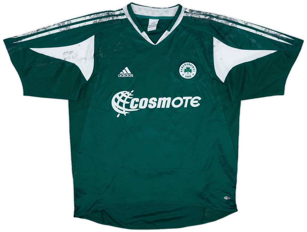 2004-05 Panathinaikos Home Shirt Morris #5 - 4/10 - (L)