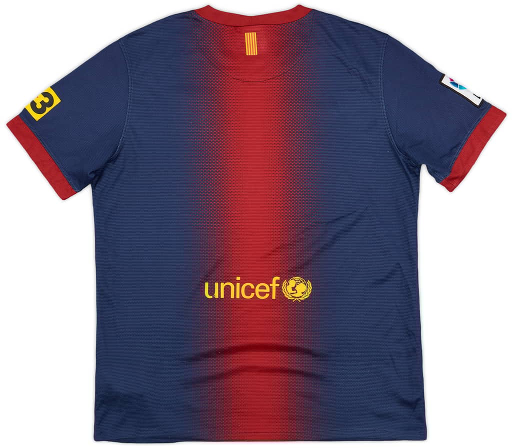 2012-13 Barcelona Home Shirt - 8/10 - (XL.Boys)