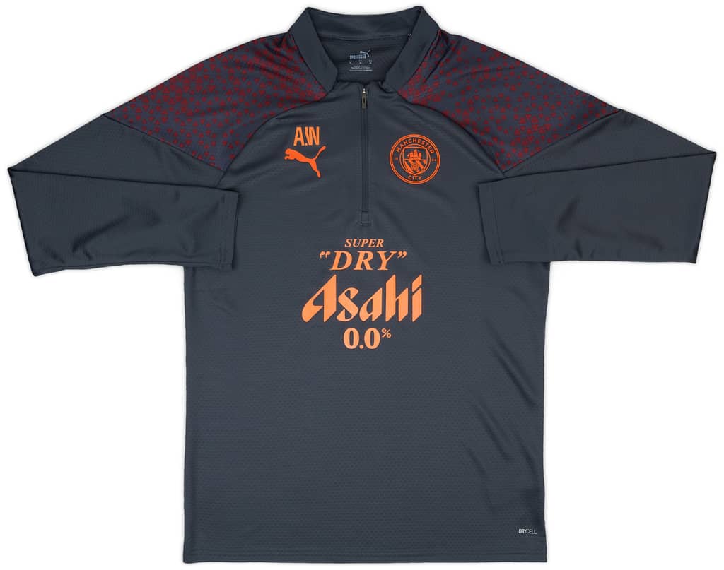 2023-24 Manchester City Staff Issue 1/4 Zip Training Top #AW - 9/10 - (M)