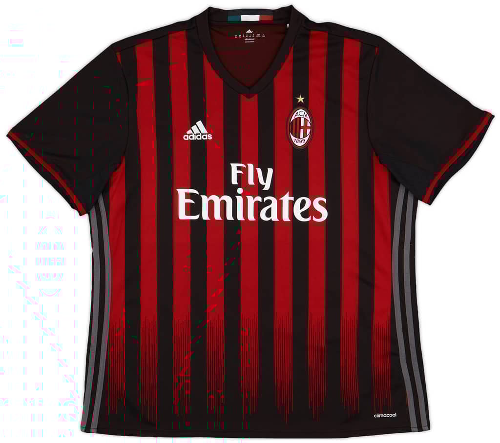 2016-17 AC Milan Home Shirt - 10/10 - (XL)