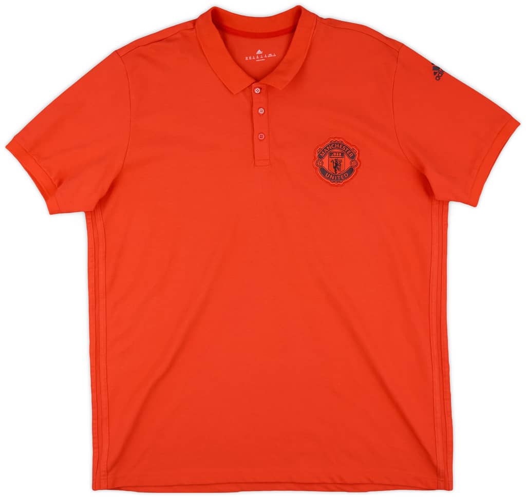 2016-17 Manchester United adidas Polo Shirt - 9/10 - (XXL)